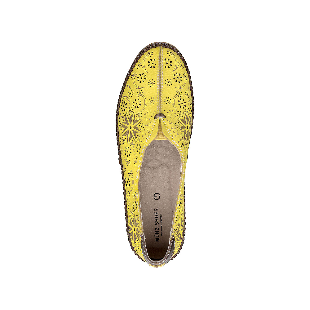 Туфли женские MUNZ SHOES 40-11WA-076V желтые 37 RU
