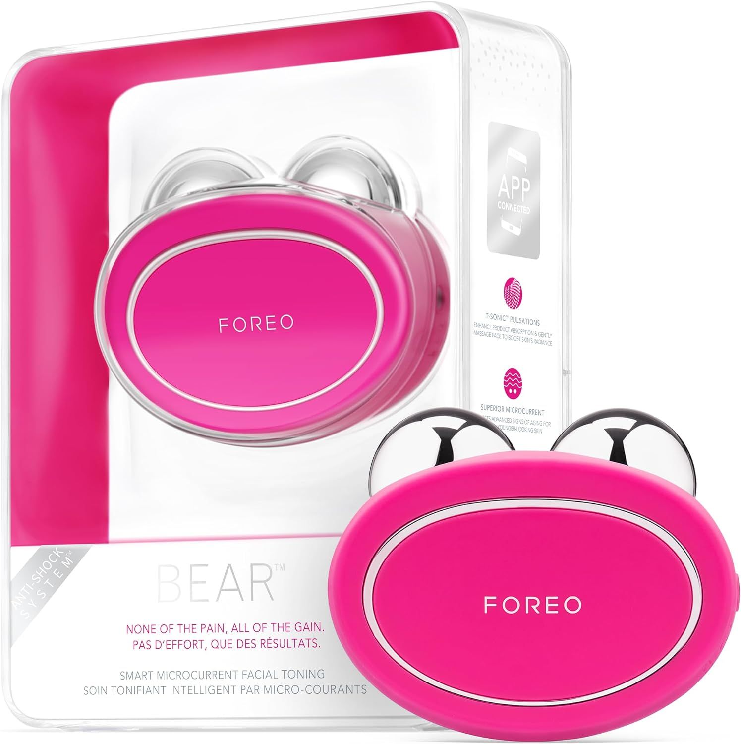 Микротоки для лица Foreo Bear 2 Fuchsia - купить в ФОРЕО (со склада МегаМаркет), цена на Мегамаркет