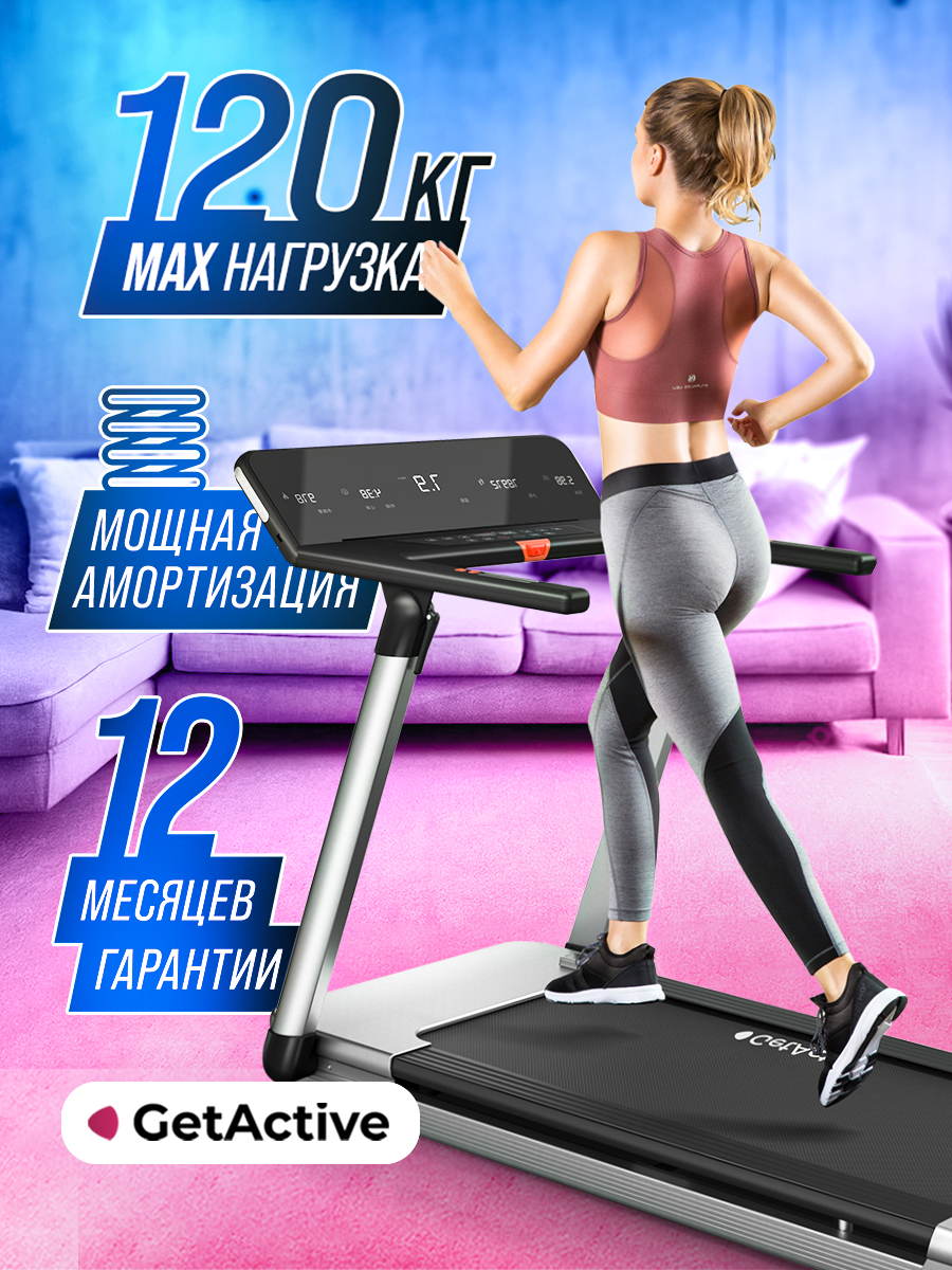 Беговая дорожка GetActive Run MINI PRO YP-H1 складная для дома  электрическая - отзывы покупателей на Мегамаркет