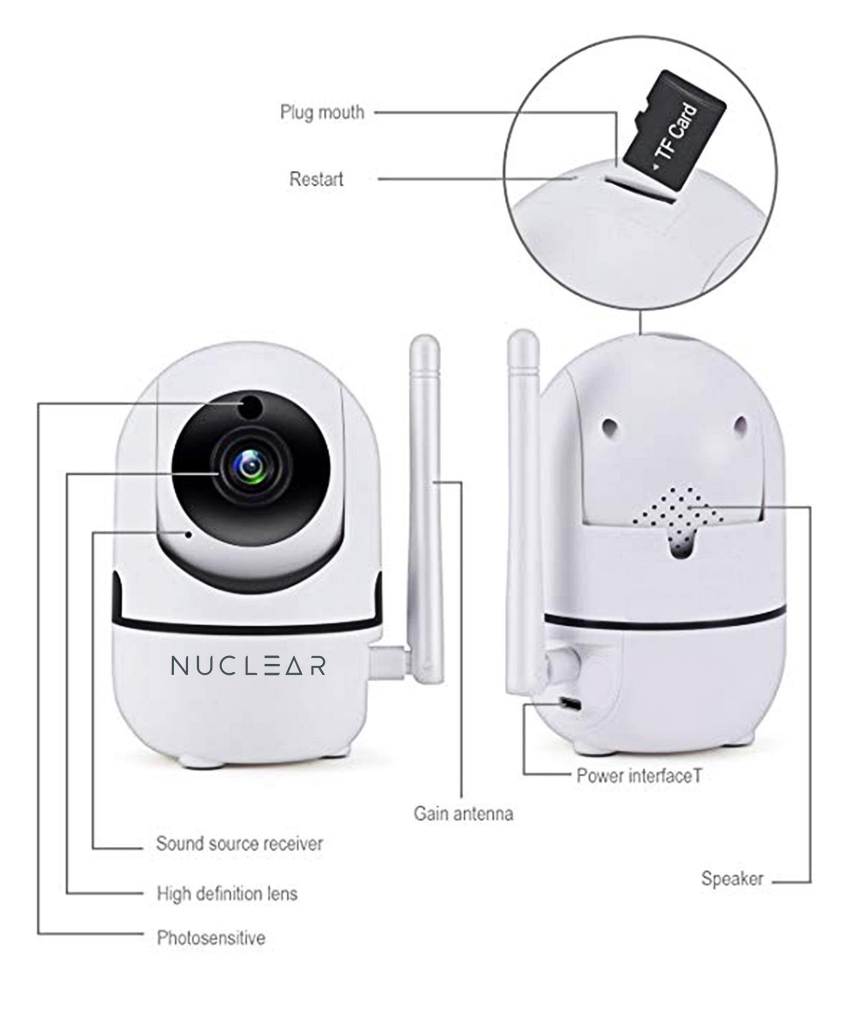 Камера в 380 про подключение Беспроводная поворотная WiFi камера Радио-няня IP 2MP Микрофон, CD,облако PixPpl