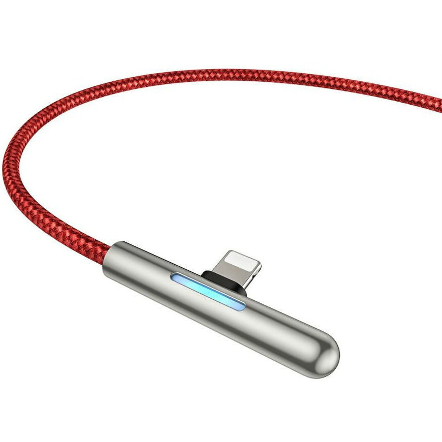 Кабель USB 2.0 A - Lightning 1м Baseus Iridescent Lamp Mobile Game - Красный (CAL7C-A09)