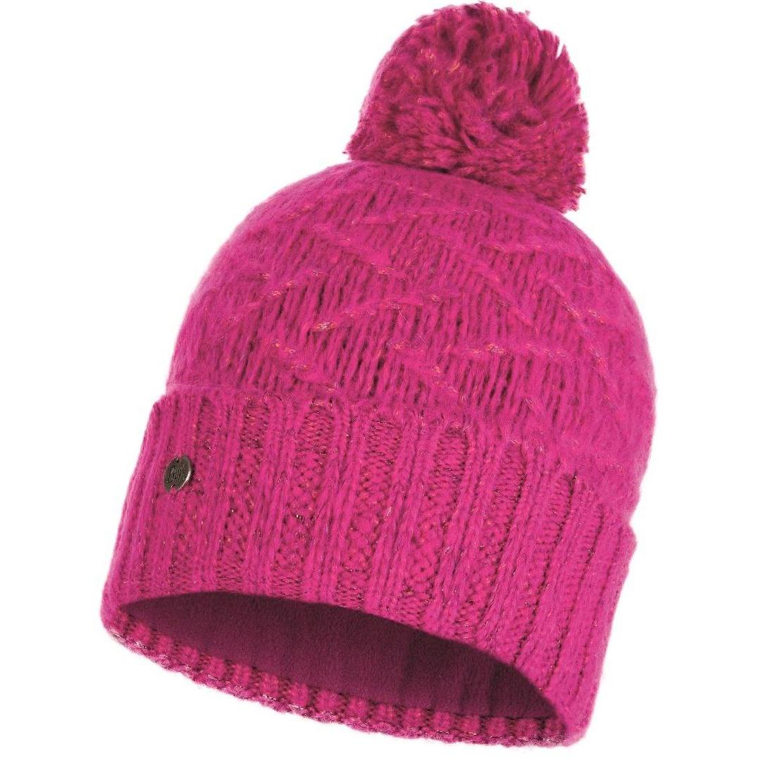 Шапка-бини женская Buff Knitted & Polar Hat Ebba bright pink, one size