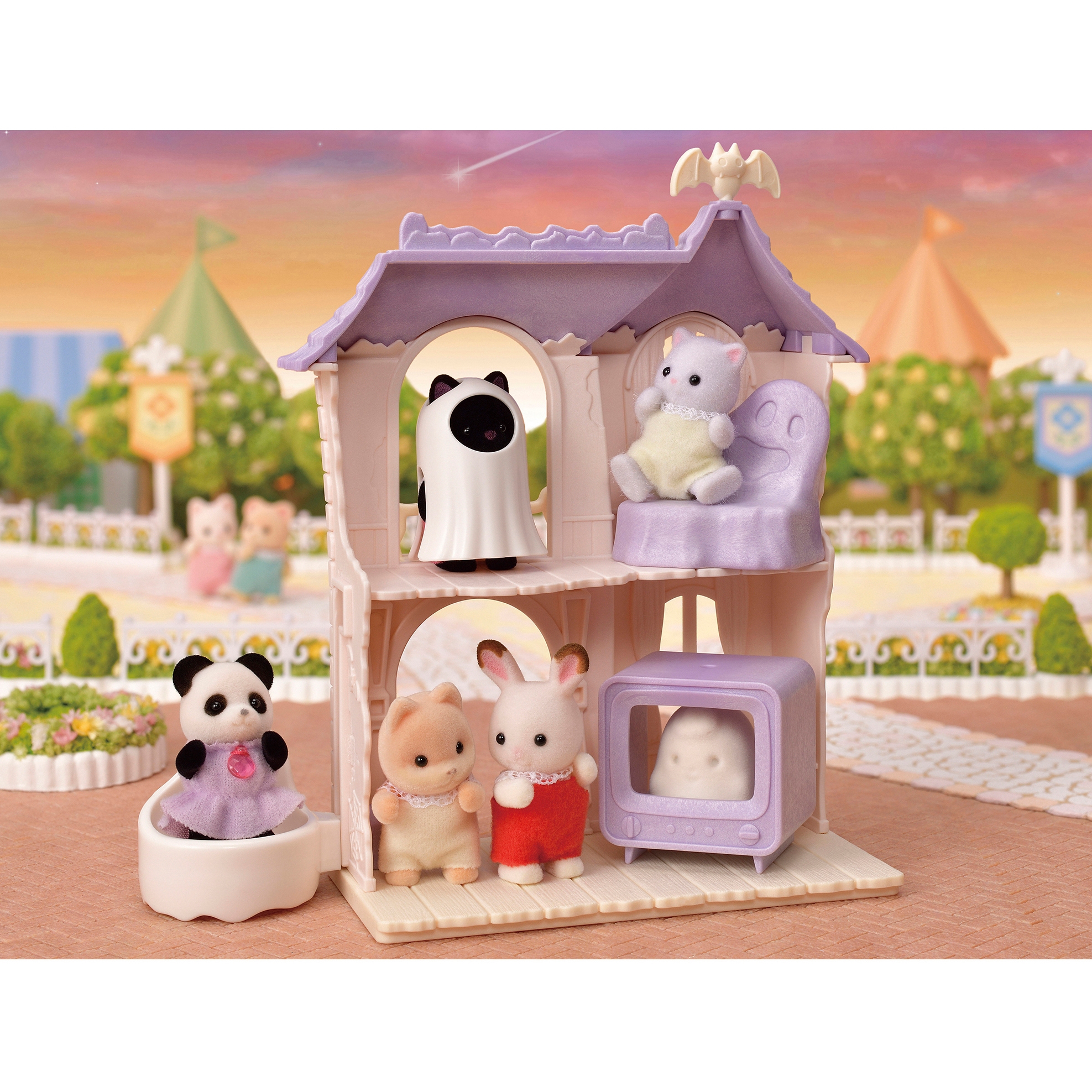 Отзывы о игровой набор Sylvanian Families Домик с привидениями 5542 -  отзывы покупателей на Мегамаркет | игровые наборы и фигурки 5542 -  600003703930