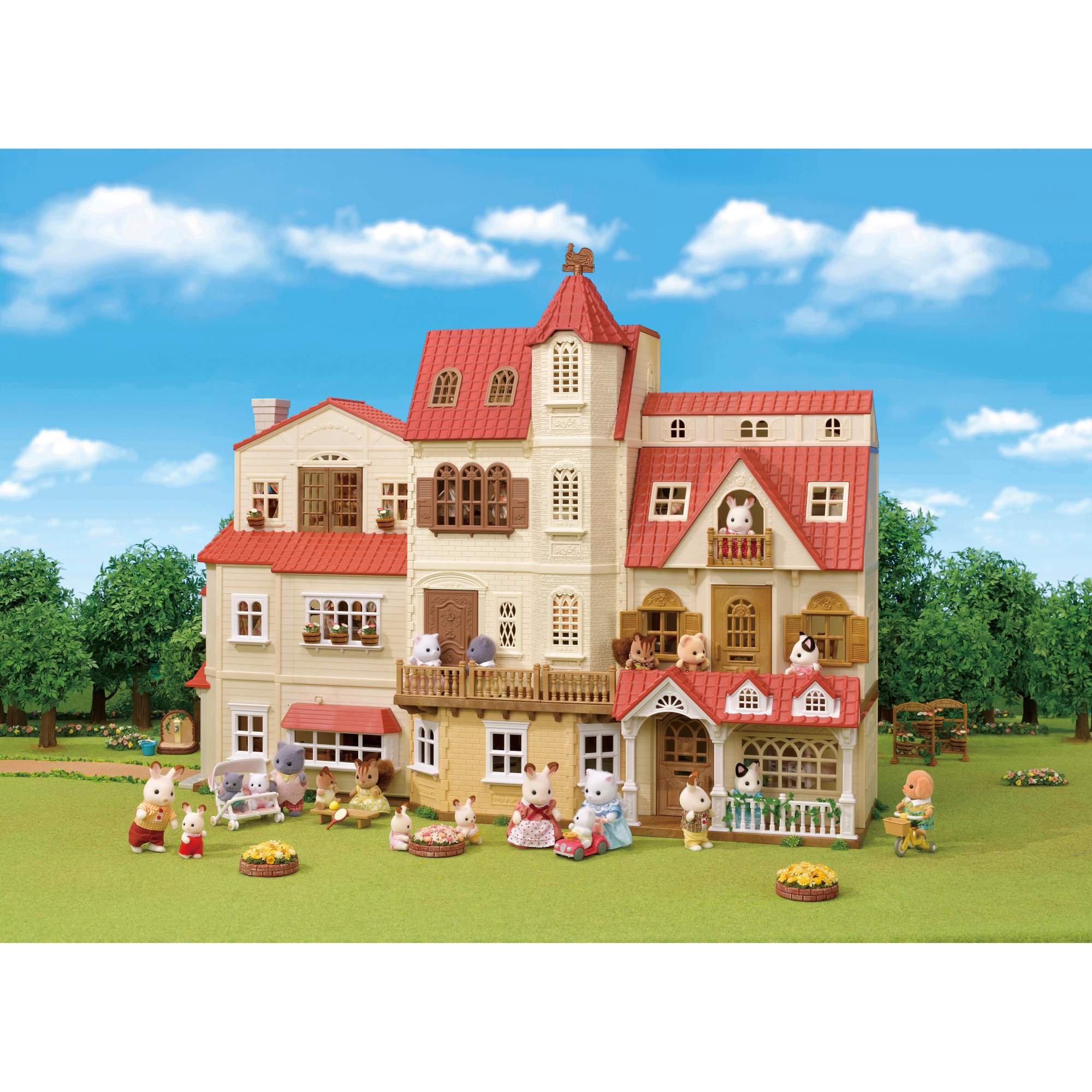 Купить игровой набор Sylvanian Families Трехэтажный дом с флюгером 5400,  цены на Мегамаркет