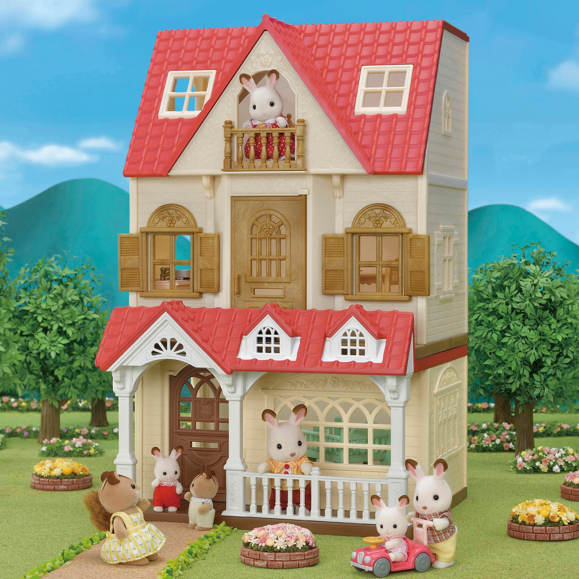 Купить игровой набор Sylvanian Families Малиновый домик 5393, цены на  Мегамаркет