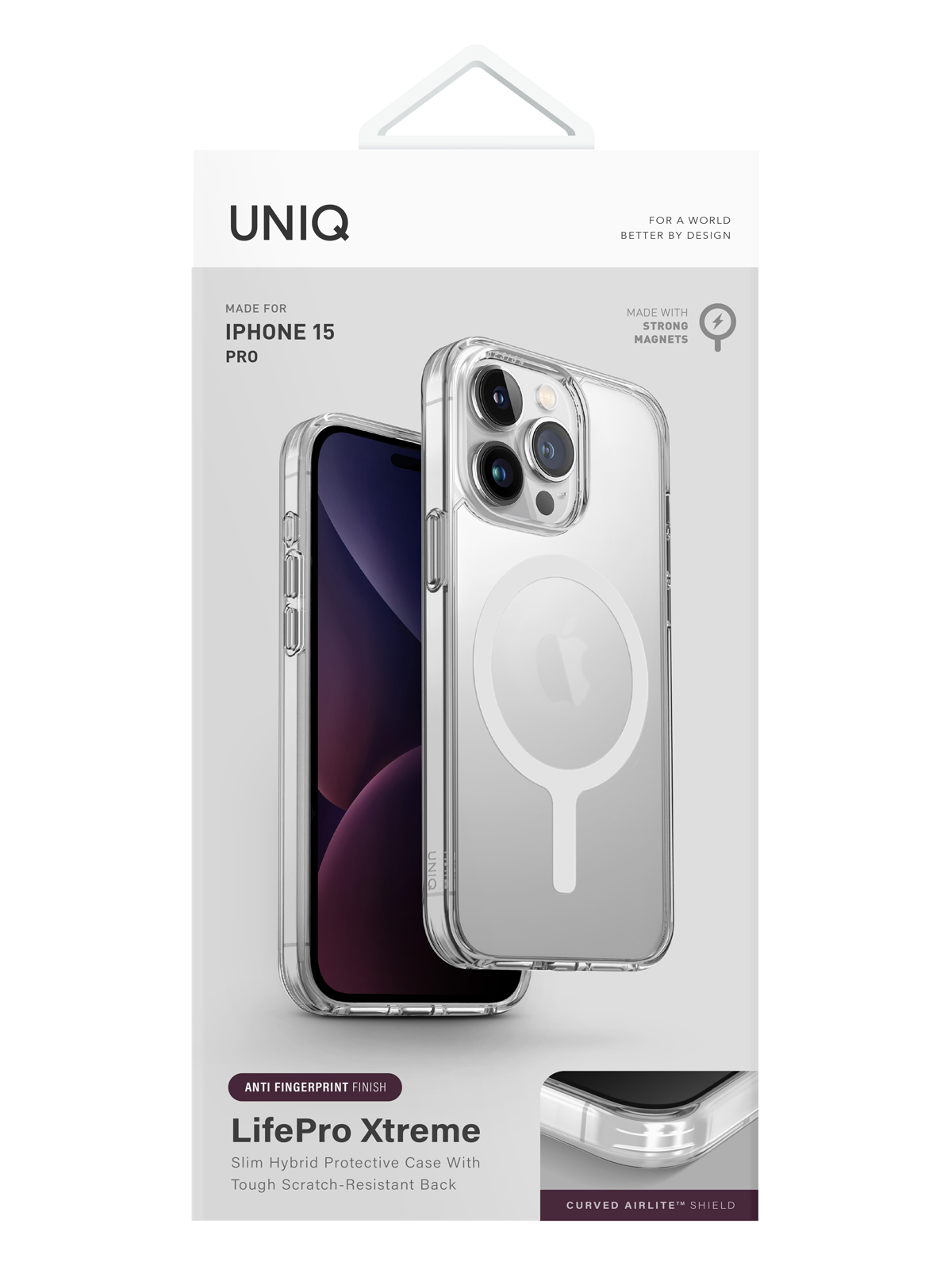 Чехол Uniq для iPhone 15 Pro с MagSafe Lifepro Xtreme AF Frost Clear,  купить в Москве, цены в интернет-магазинах на Мегамаркет