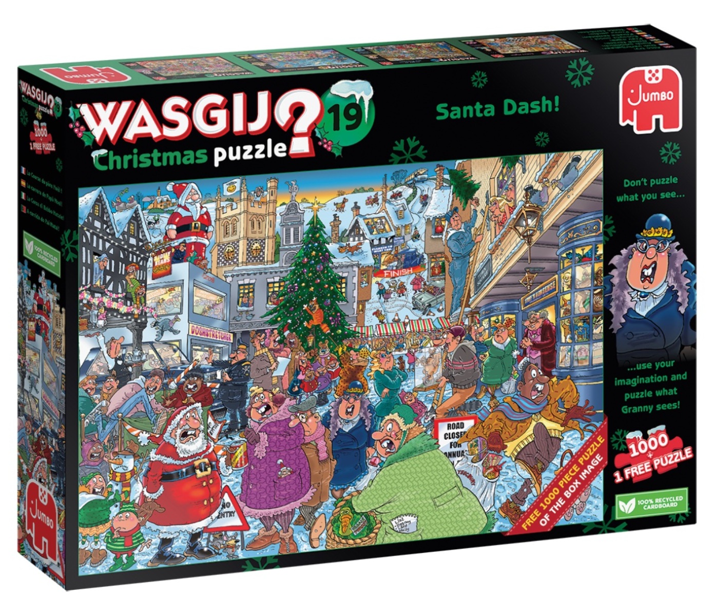 Santa 19. Пазлы Jumbo. Wasgij.