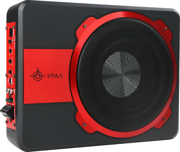 Сабвуфер корпусной активный Урал ПМН-1 "Черная Вдова" (под сиденье ...