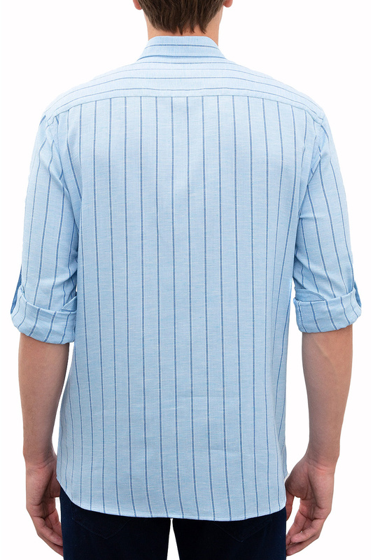 Рубашка мужская U.S. POLO Assn. G081SZ0040TASO голубая 50