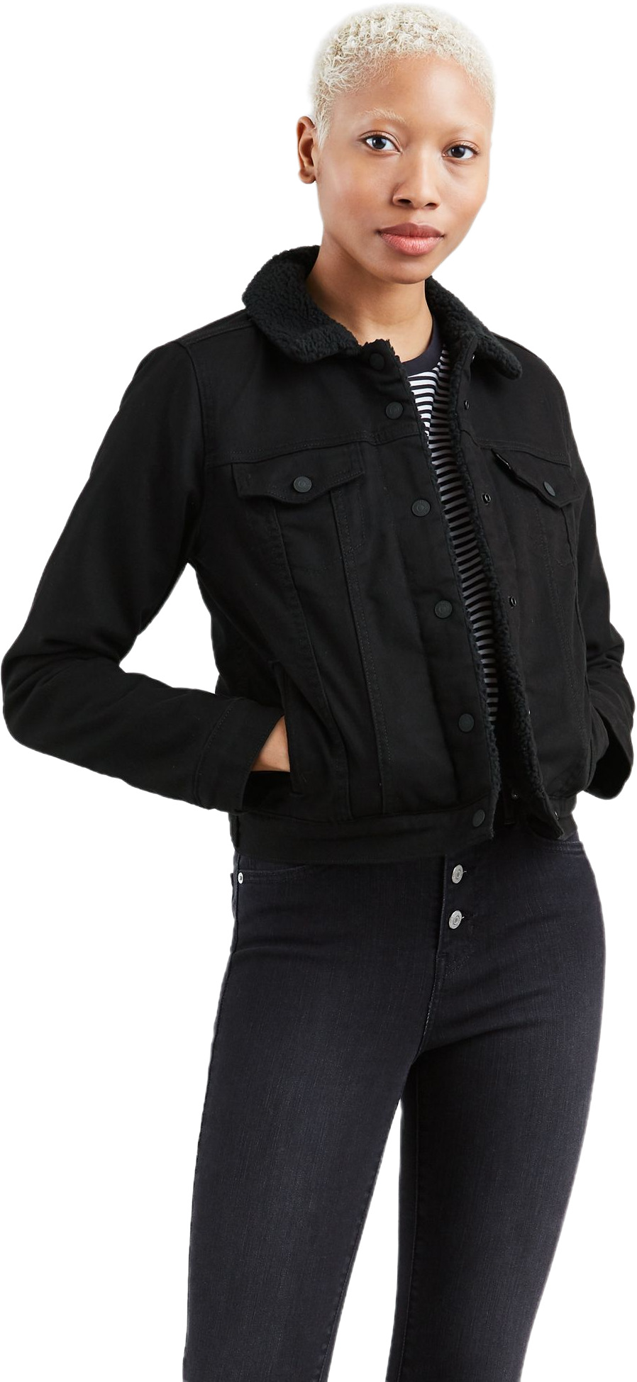 Levi S Women Original Sherpa Trucker Jacket