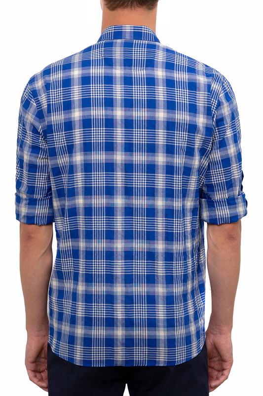 Рубашка мужская U.S. POLO Assn. G081SZ0040ALIA синяя 48