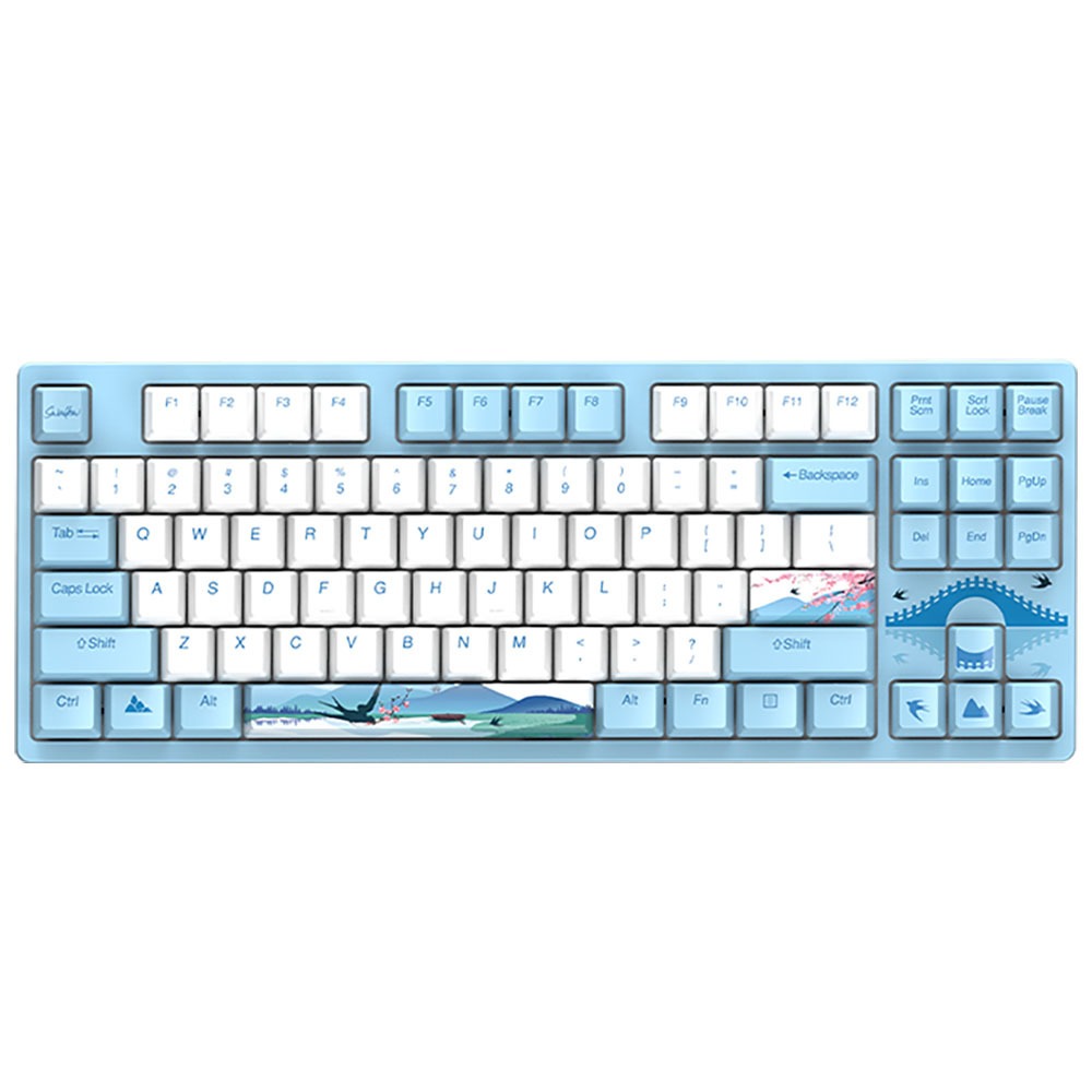 Проводная игровая клавиатура Dareu A87L Swallow Blue, купить в Москве, цены в интернет-магазинах на Мегамаркет