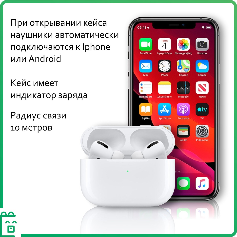 Беспроводные наушники NoBrand PRO 1:1 White, купить в Москве, цены в  интернет-магазинах на Мегамаркет