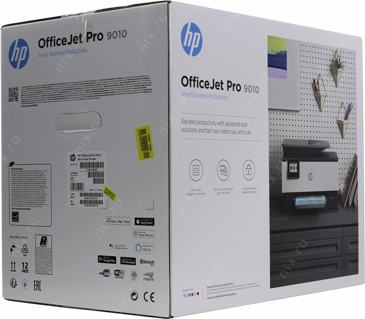 HP OfficeJet Pro 9010 All-in-One Wireless Printer, with Smart Tasks -for  Smart Office Productivity, Works with Alexa (3UK83A)