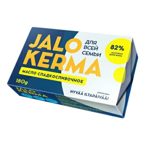 Сладкосливочное масло Jalo Kerma 82% 180 г