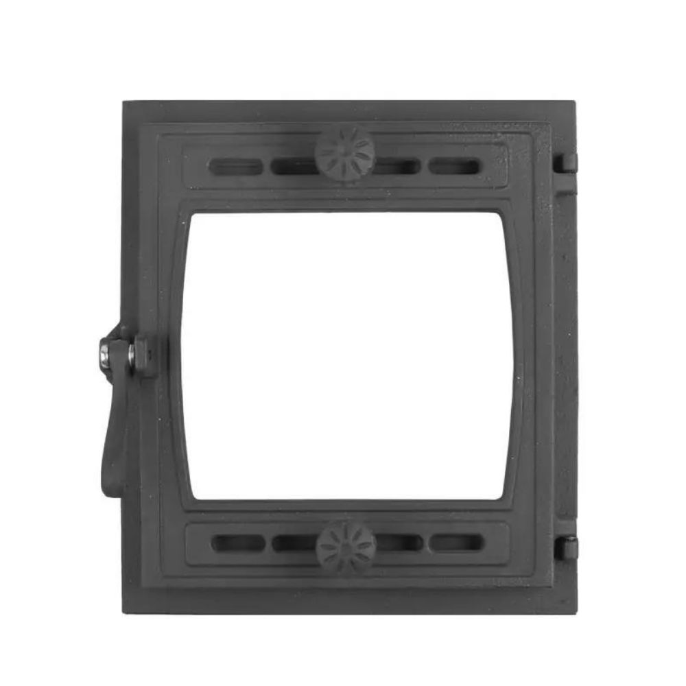 Дверца топочная для печи Рубцовск ДТГ-8БС Кижи-2 чугунная под стекло ...