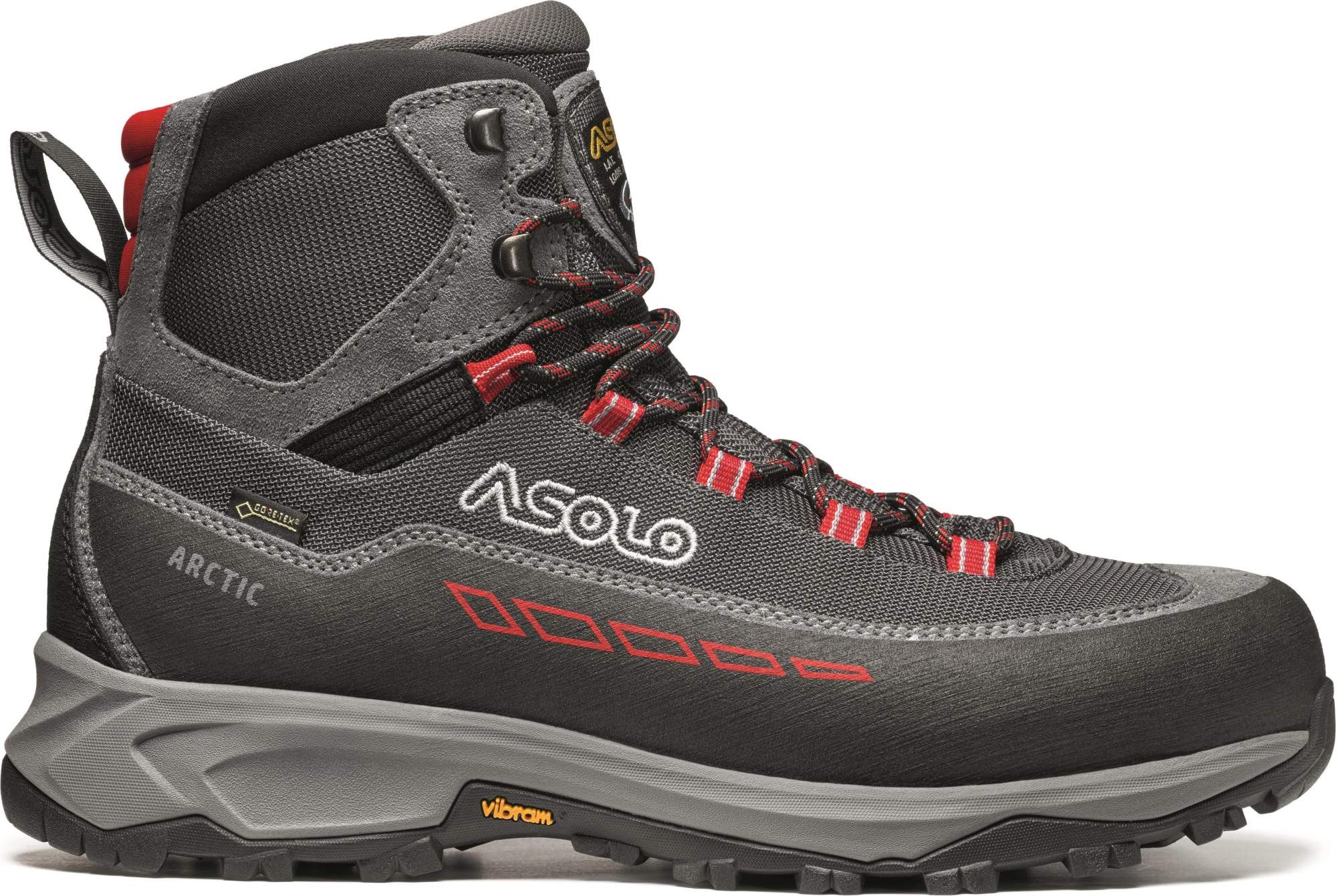 Asolo Arctic Gv Mm grey gunmetal red 10 UK