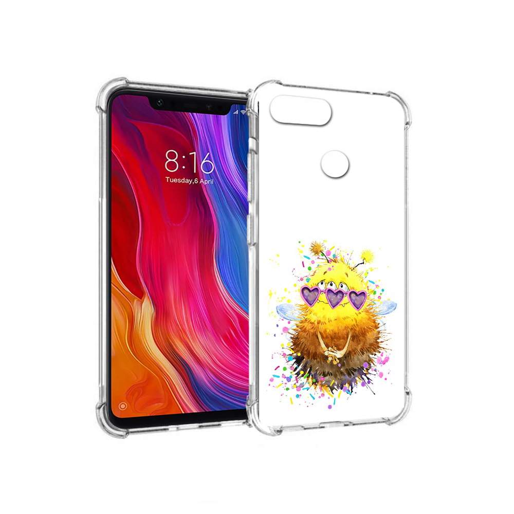 Чехол MyPads Tocco для Xiaomi Mi 8 Lite Пушитый шмель (PT119514.309.143),  купить в Москве, цены в интернет-магазинах на Мегамаркет