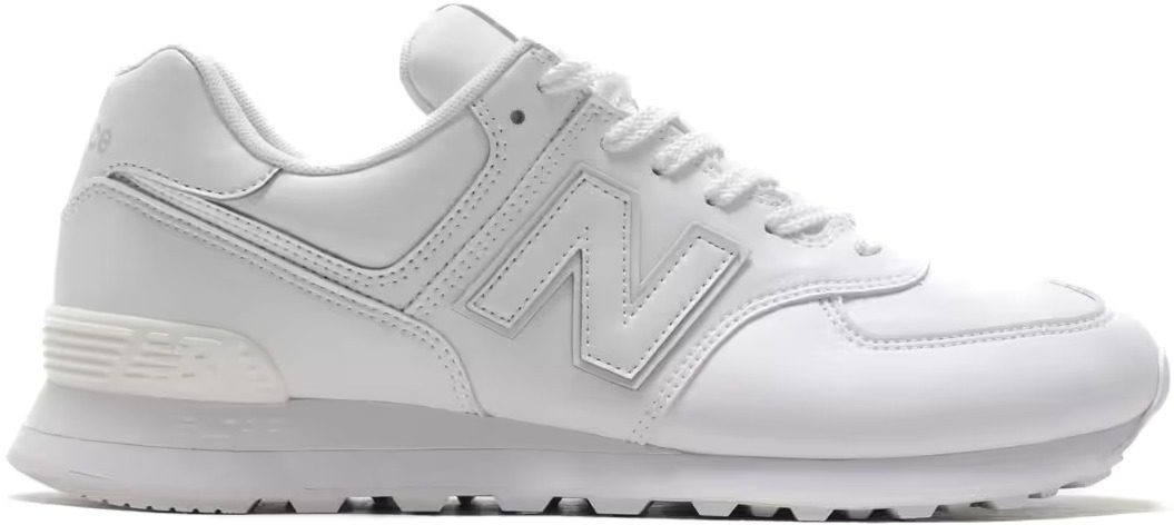 Кроссовки унисекс New Balance Pure White ML574SNA белые 45 RU - купить в Мегамаркет Москва Томилино, цена на Мегамаркет