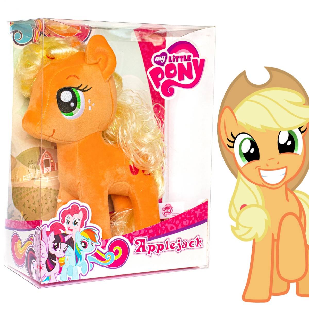 Мягкая игрушка My Little Pony коллекционная Apple Jack 30 см в подарочной  упаковке – купить в Москве, цены в интернет-магазинах на Мегамаркет