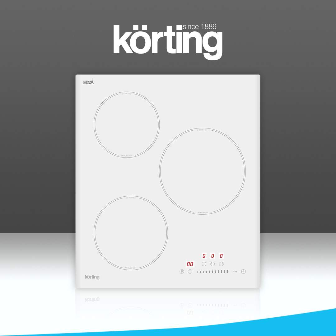 Встраиваемая варочная панель индукционная Korting HI 43053 BW белый №1