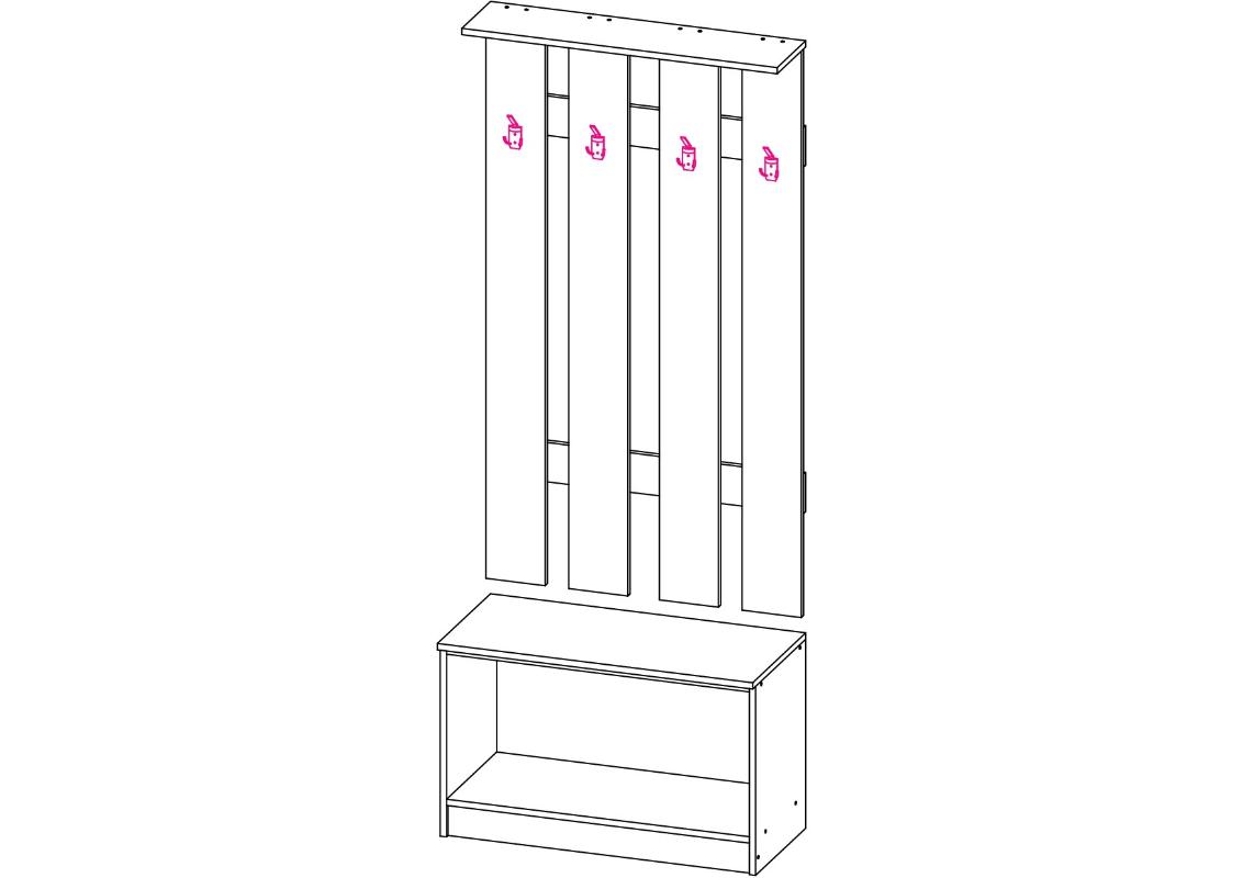 Вешалка прихожая машенька