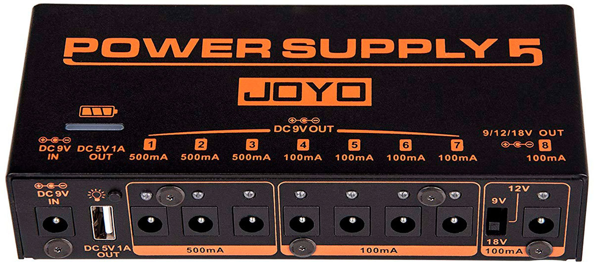 Joyo Jp-05 Power Supply 5 - блок питания педалей эффектов, 9 Вх7 шт - купить в UST-MUSIC, цена на Мегамаркет