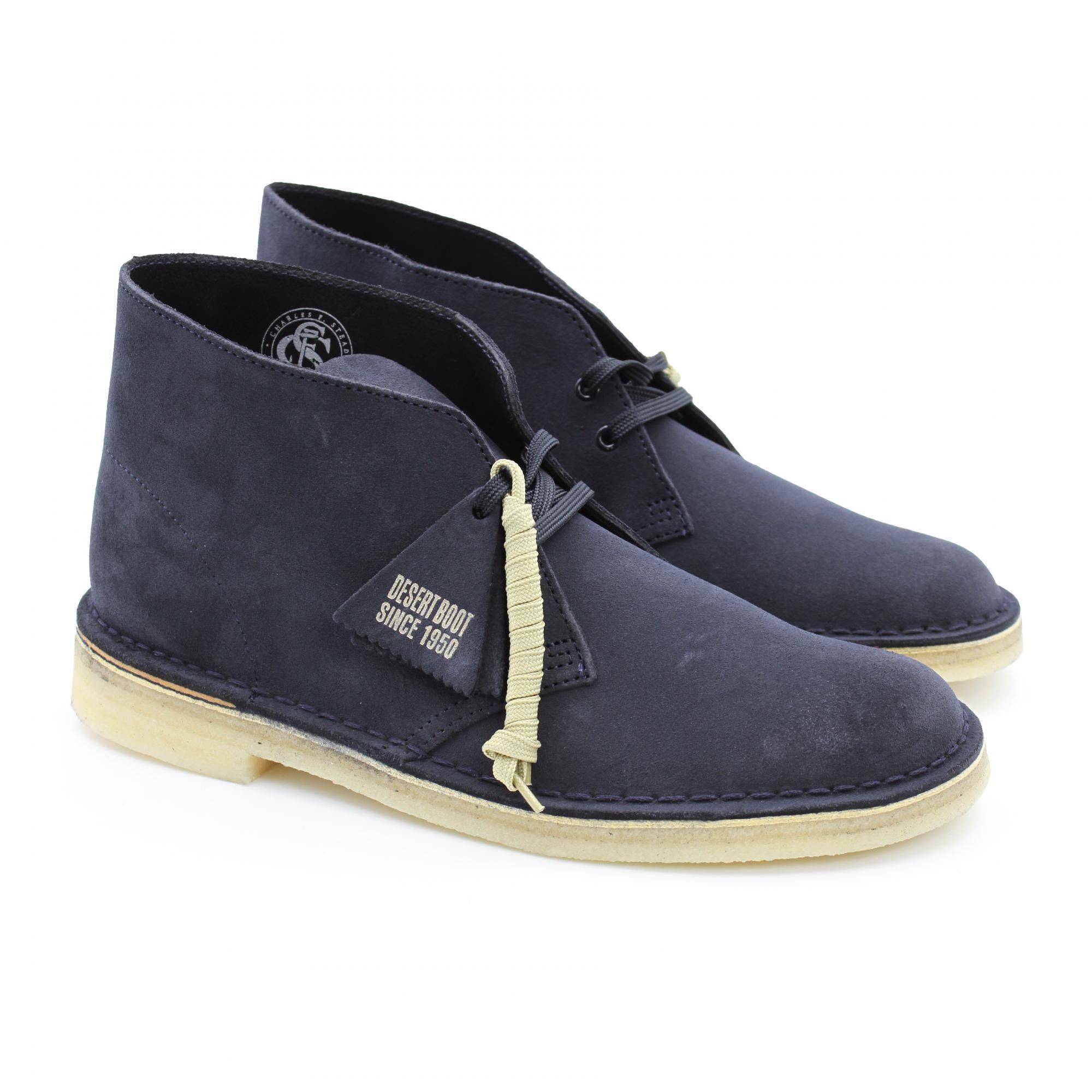 Clarks desert boots deals blue