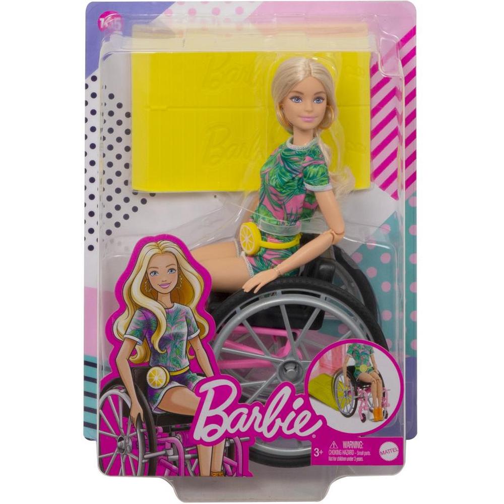 Кукла Mattel Barbie в инвалидном кресле GRB93 - отзывы покупателей на  Мегамаркет