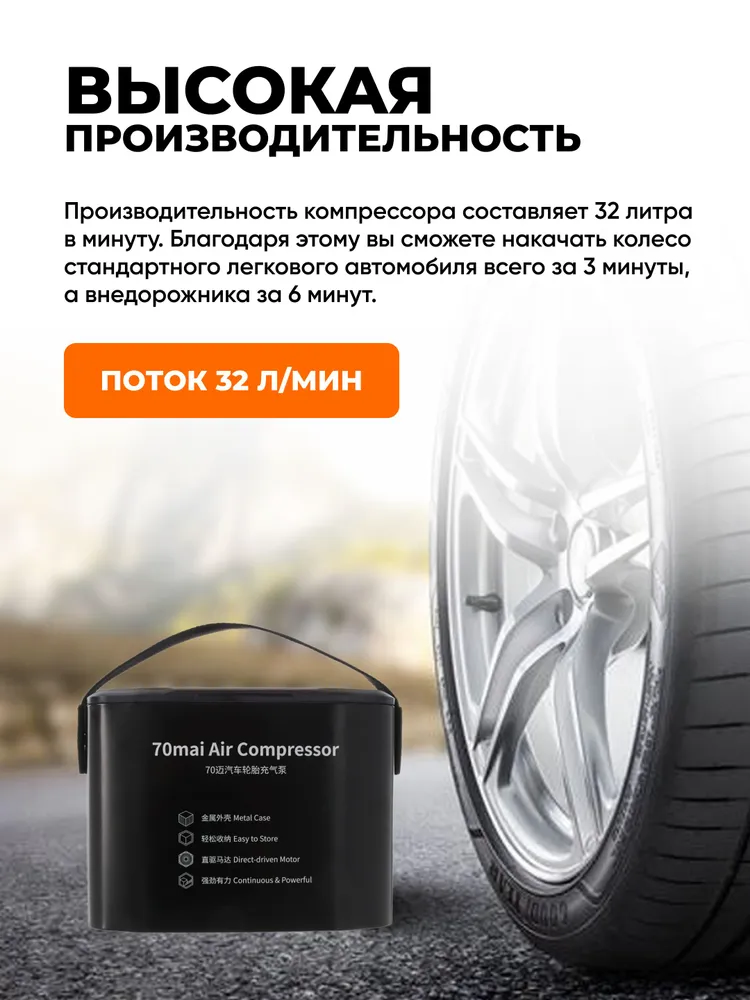 Автомобильный компрессор midrive tp01. 70 Mai компрессор обзор.