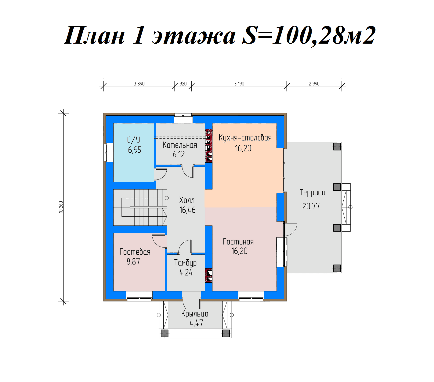 Проект дома Z10 stu bk. Дом с мансардой для свободной планировки. Дизайн экстерь