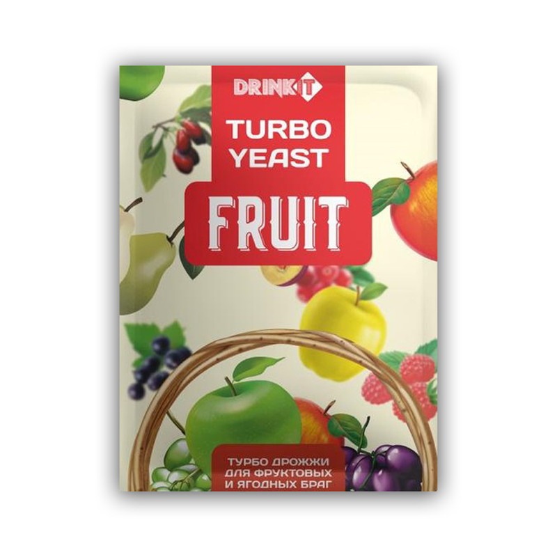 Купить дрожжи для фруктовых и ягодных браг DRINKIT FRUIT 40гр., цены на Мегамаркет | Артикул: 600003702010