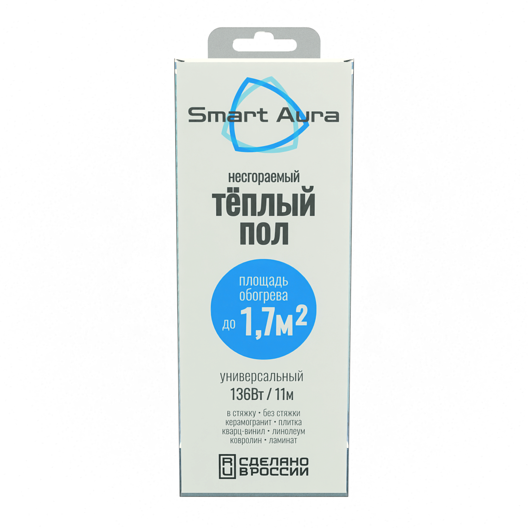 Универсальный несгораемый теплый пол до 1,7 кв.м. Smart Aura SA-FE136C купить в интернет-магазине, цены на Мегамаркет