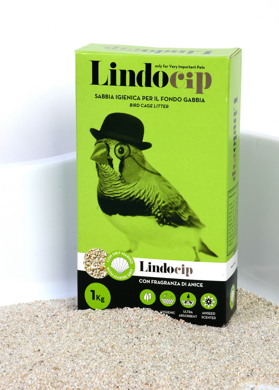 Наполнитель LindoCat LINDO CIP для птиц с ароматом аниса, 1кг (Италия)