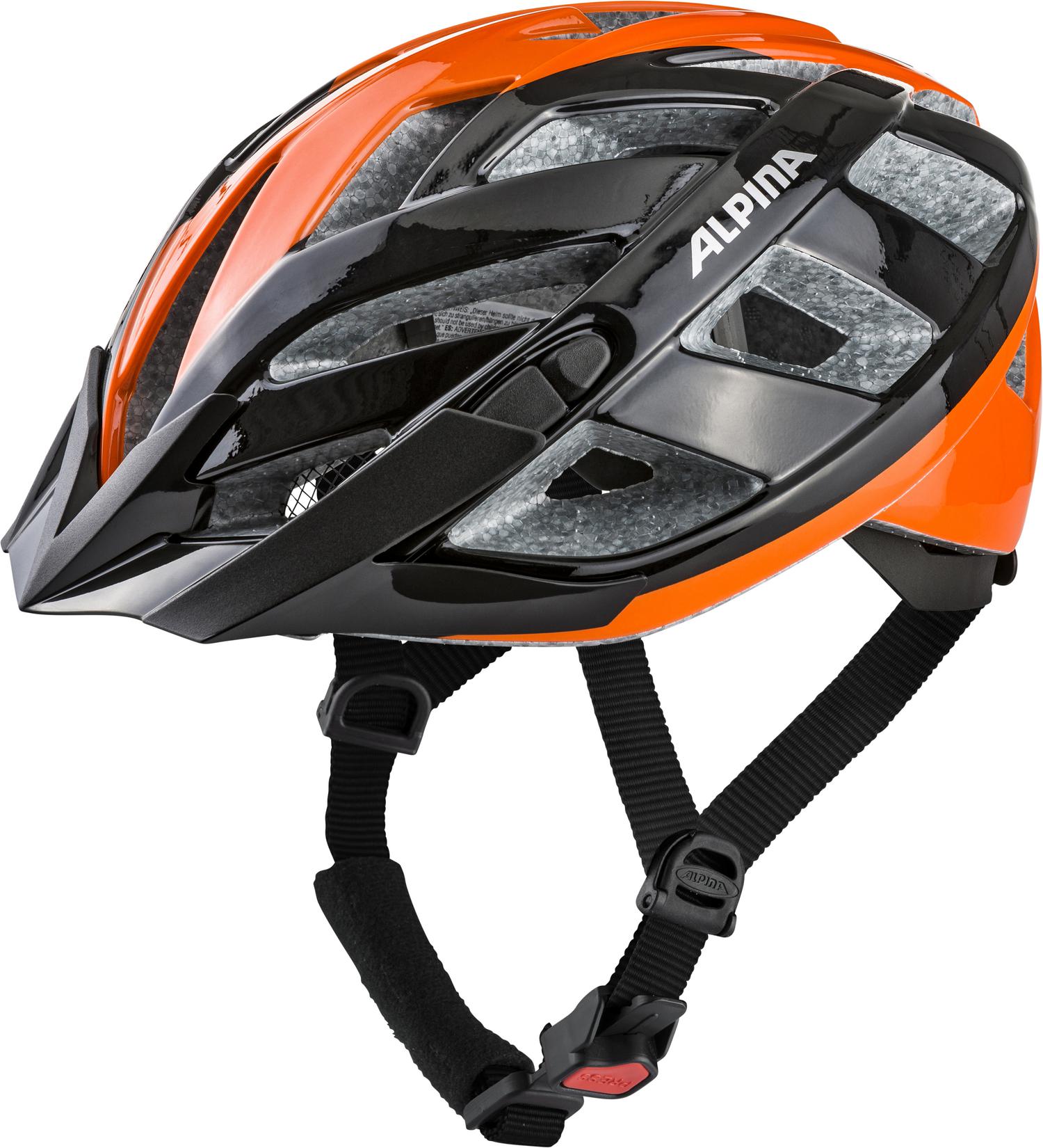 Велошлем Alpina 2021 Panoma 2.0 Black/Orange Gloss (См:52-57)
