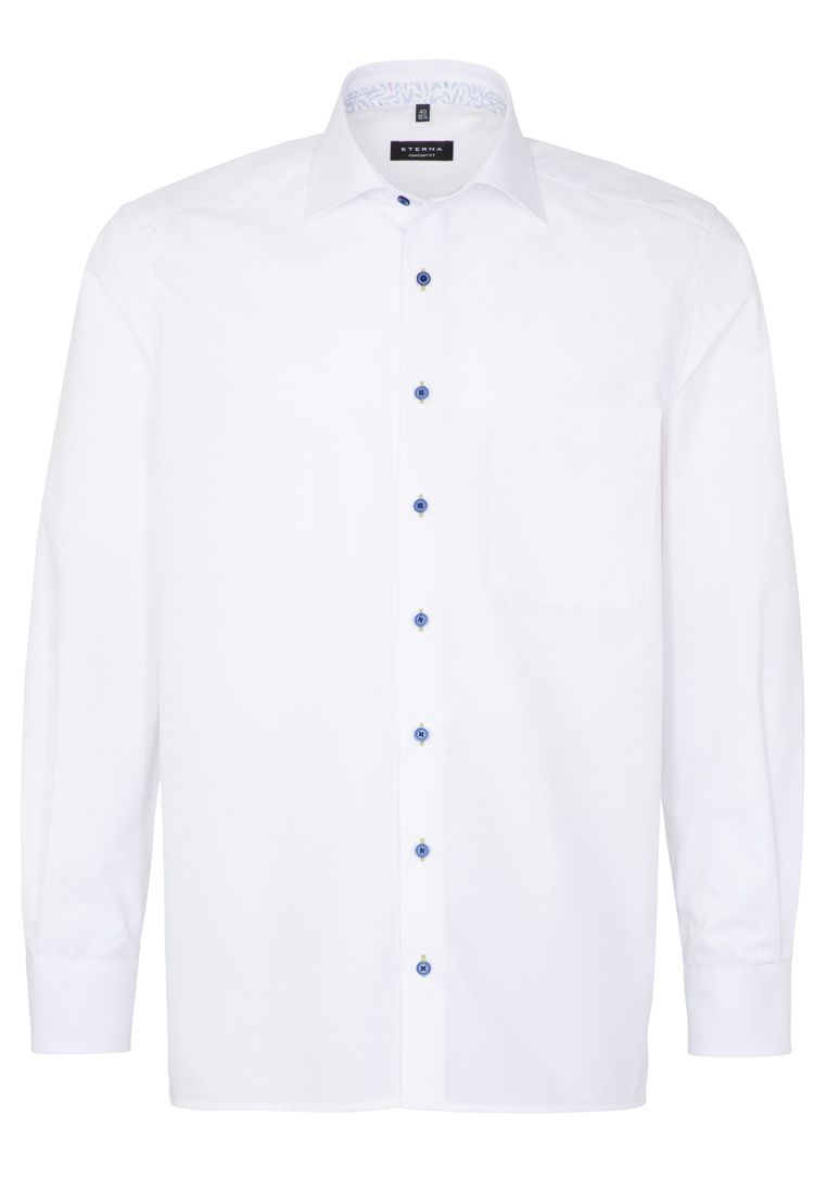 Рубашка мужская ETERNA 8505-00-E95K белая 41 - купить в Икона Стиля, цена на Мегамаркет