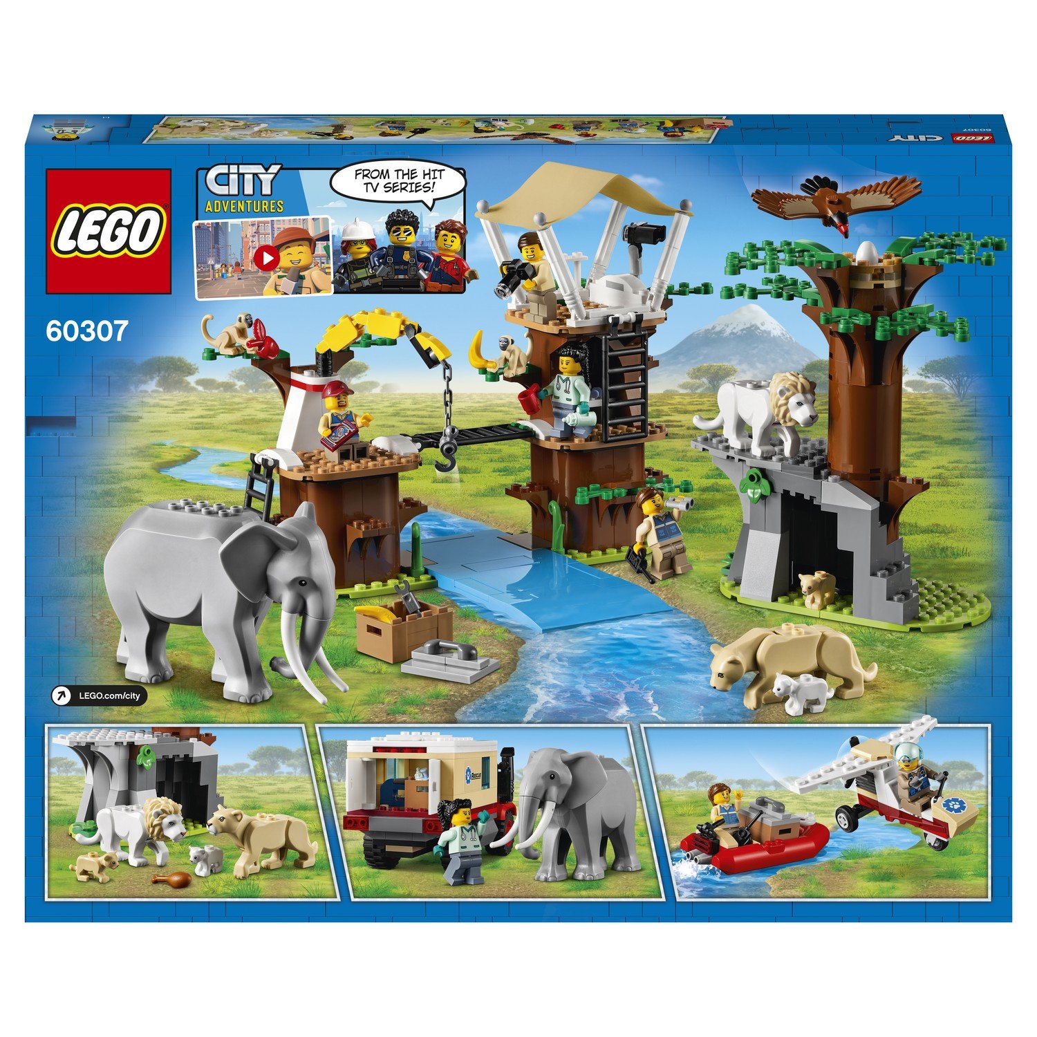 Конструктор LEGO City 60307 Лагерь спасения дикой природы