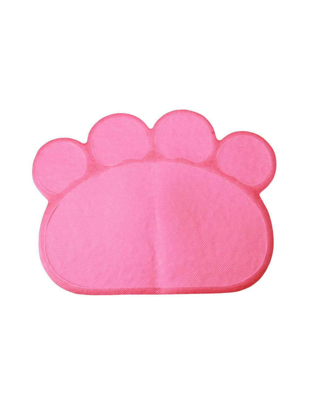 Коврик Pets & Friends PF-CLM-01 для кошачьего туалета, для еды животных, розовый
