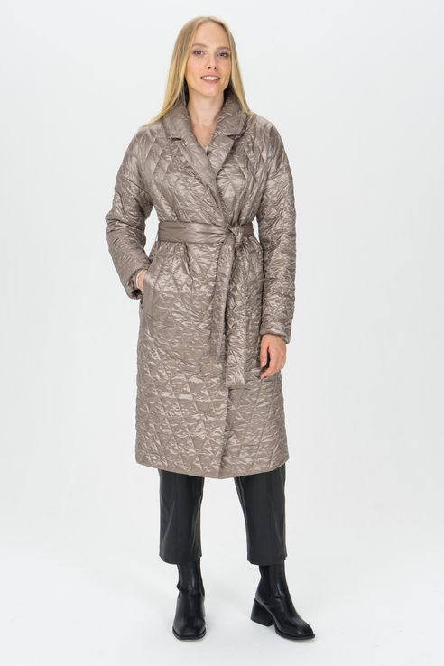 Пальто женское ElectraStyle 5У-0022-109 серое 46 RU