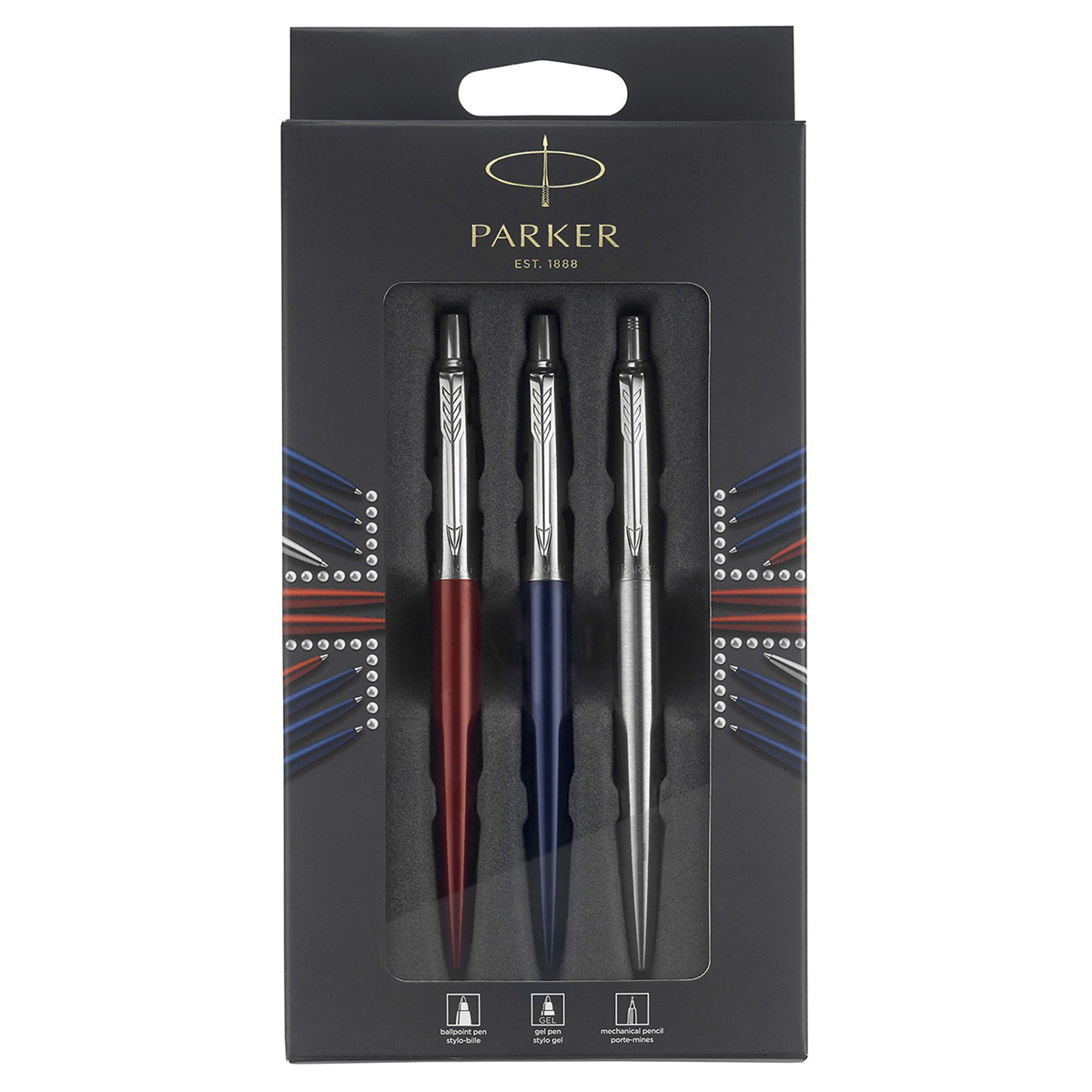 Купить набор Parker "Jotter London Trio": шариковая ручка + гелевая ручка + механический к, цены на Мегамаркет | Артикул: 100058549225