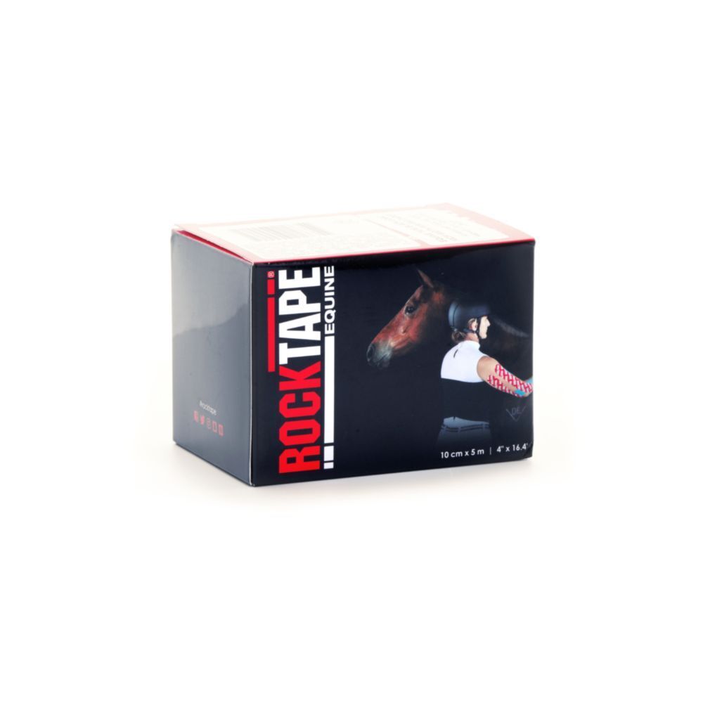 Кинезиотейп Rocktape Equine для животных, 10 см х 5 м, черный