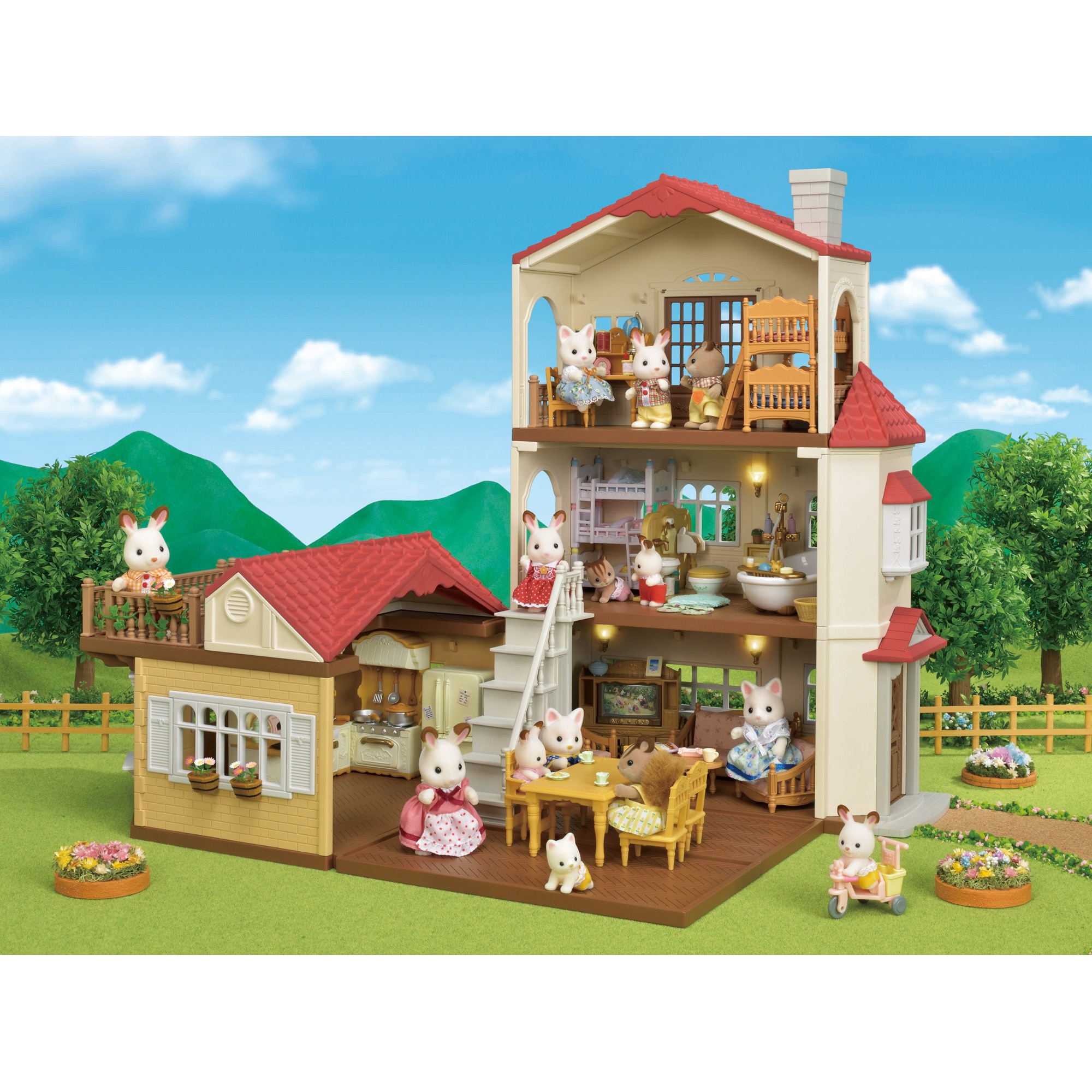 Видео игрушки дом. Домик Сильвания Фэмили. Домик Сильвани (Sylvanian Families). Сильвания Фэмили домик 5302. Домик Сильвания Фэмили большой.