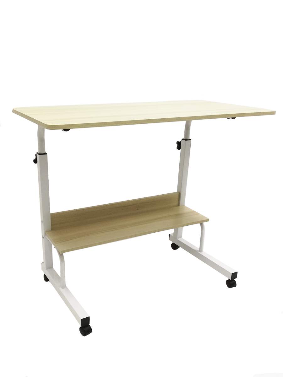 Прикроватный стол URM для ноутбука или планшета на колесиках
