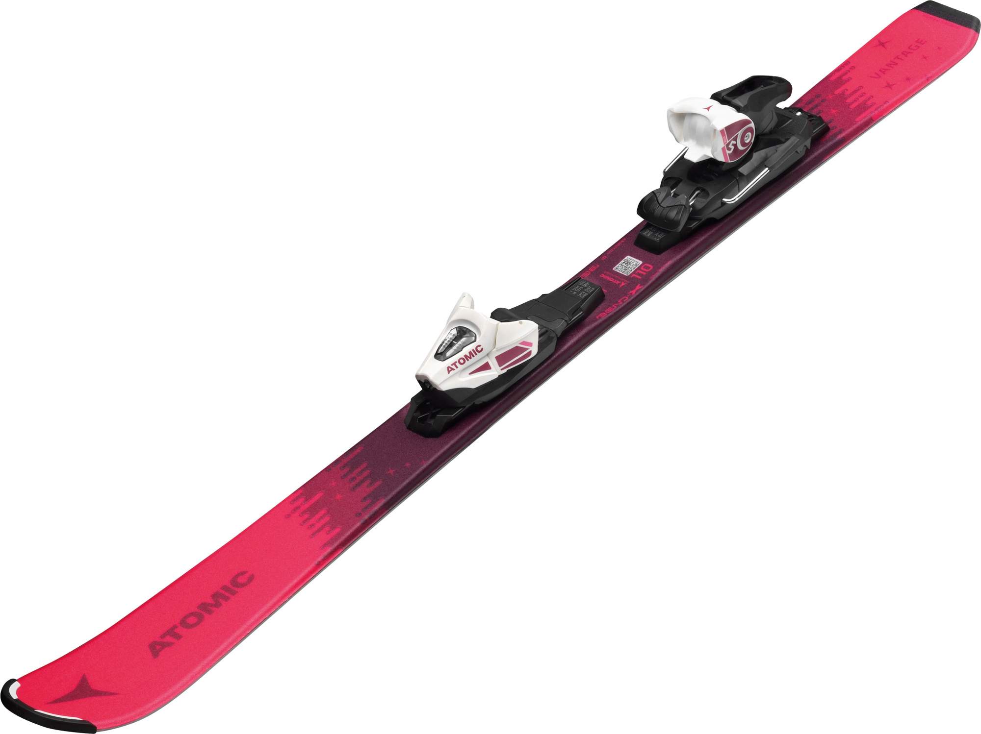 Горные лыжи Atomic Vantage Girl X 100-120 + C 5 GW 2021, white/pink, 100 см