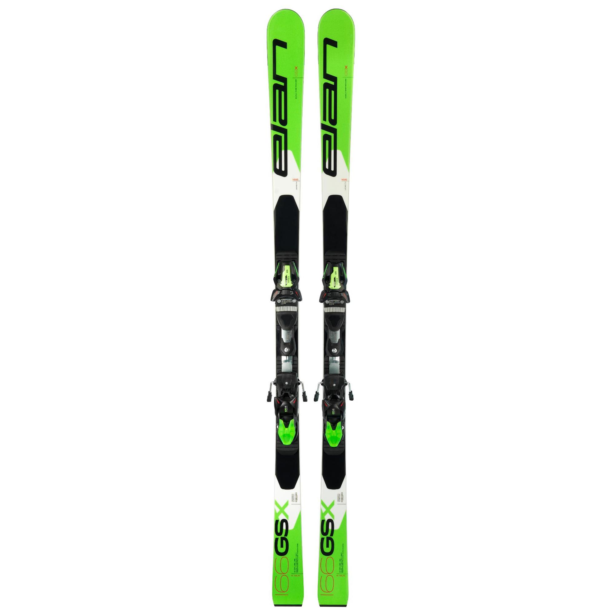 Горные лыжи Elan Gsx Team Plate 2019, зеленые, 142 см