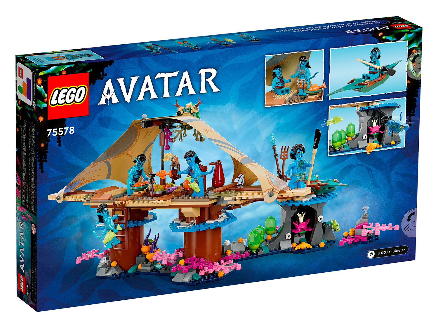 Купить конструктор LEGO Avatar Дом Меткайина на Рифе, 528 деталей, 75578,  цены на Мегамаркет | Артикул: 600010888985