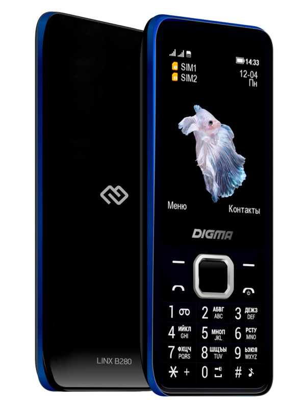 Сотовый телефон Digma LINX B280 Black, купить в Москве, цены в интернет-магазинах на Мегамаркет