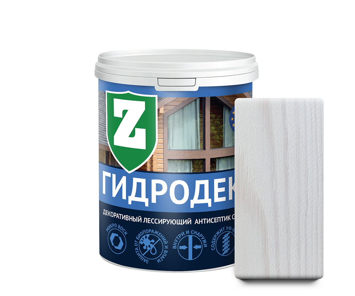 ГидроДекор ЗЕЛЕСТ «Д-1» для декоративной отделки древесины (Морозный иней), 0,9 кг