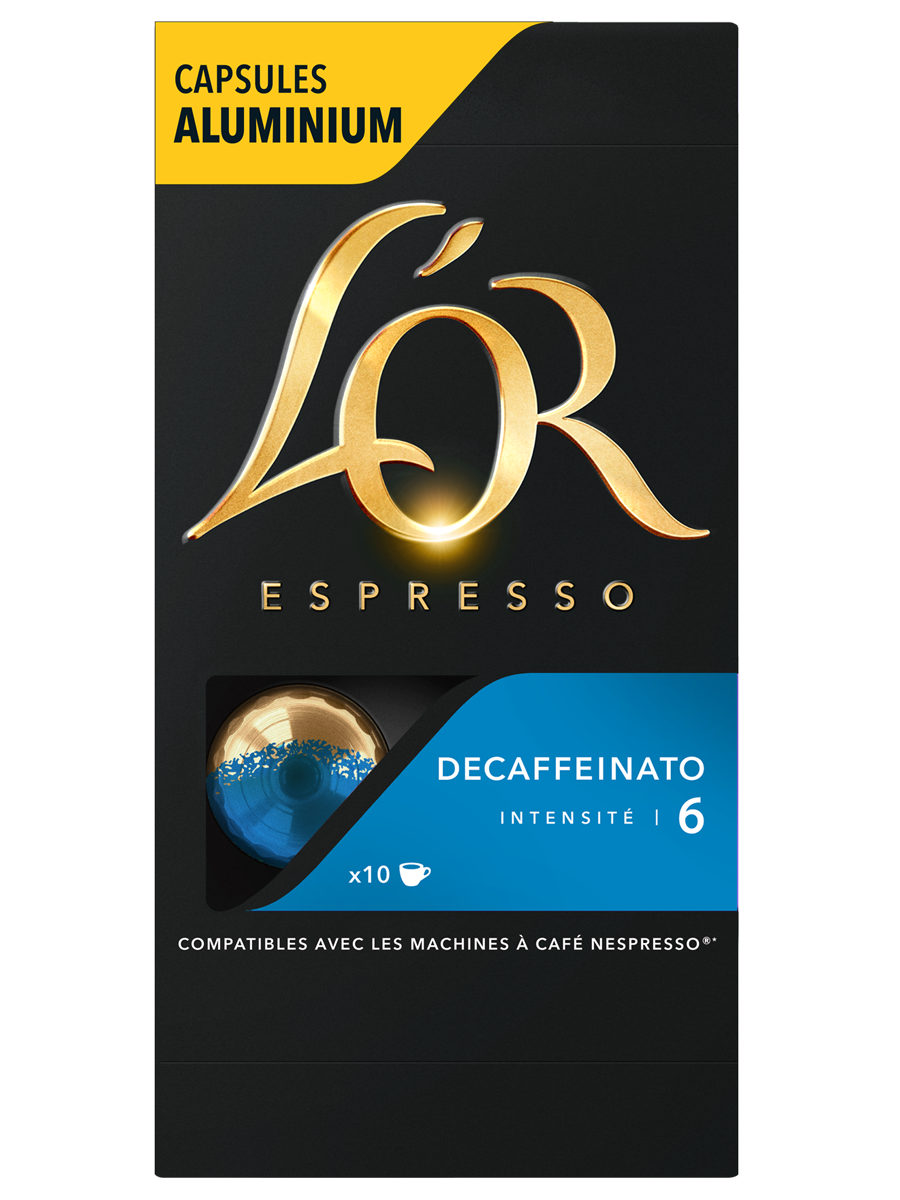 Кофе в алюминиевых капсулах L'OR Espresso Decaffeinato, 10 шт