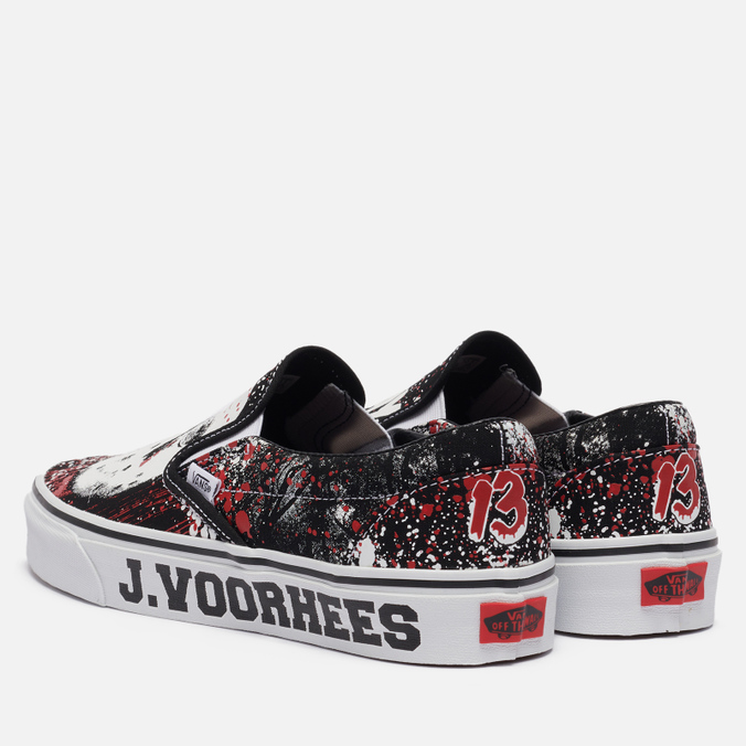 Слипоны мужские Vans x Horror Classic Slip-On Friday The 13th черные 10 US